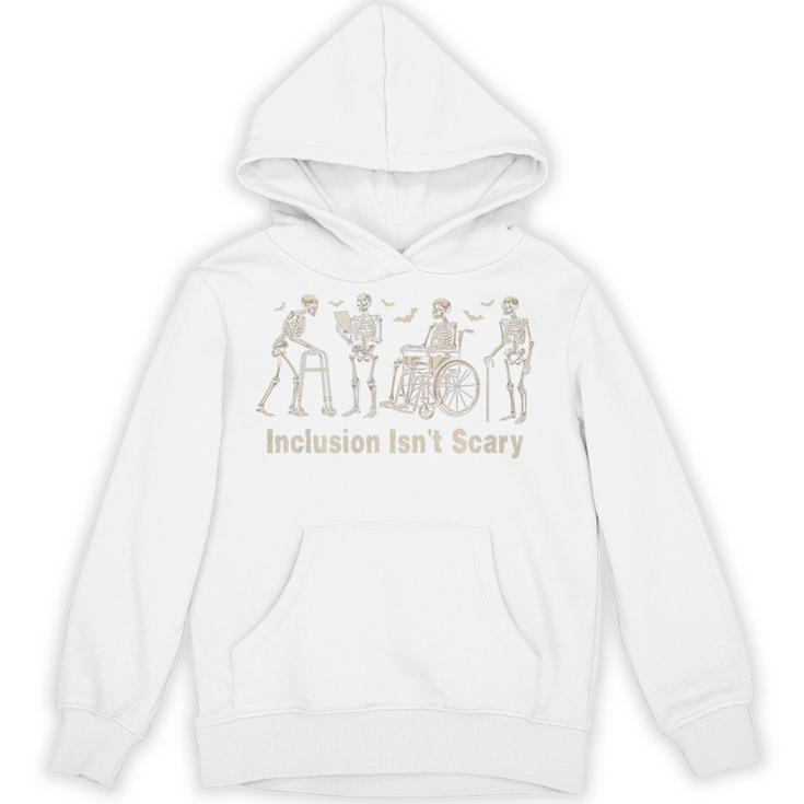 Inclusion Isn't Scary Skeleton Halloween Sped Teacher Premium Tri-Blend Unisex Hoodie