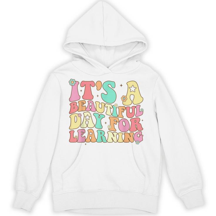 It's Beautiful Day For Learning Retro Teacher Students Women Unisex Hoodie