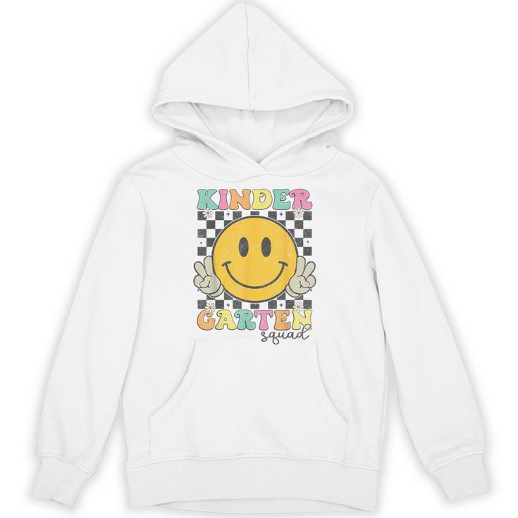 Kindergarten Squad Smile Face Teachers Kids Back To School Unisex Hoodie