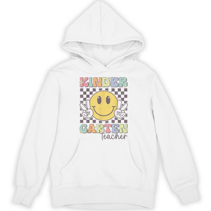 Kindergarten Teacher Team Hippie Smile Face Back To School Unisex Hoodie