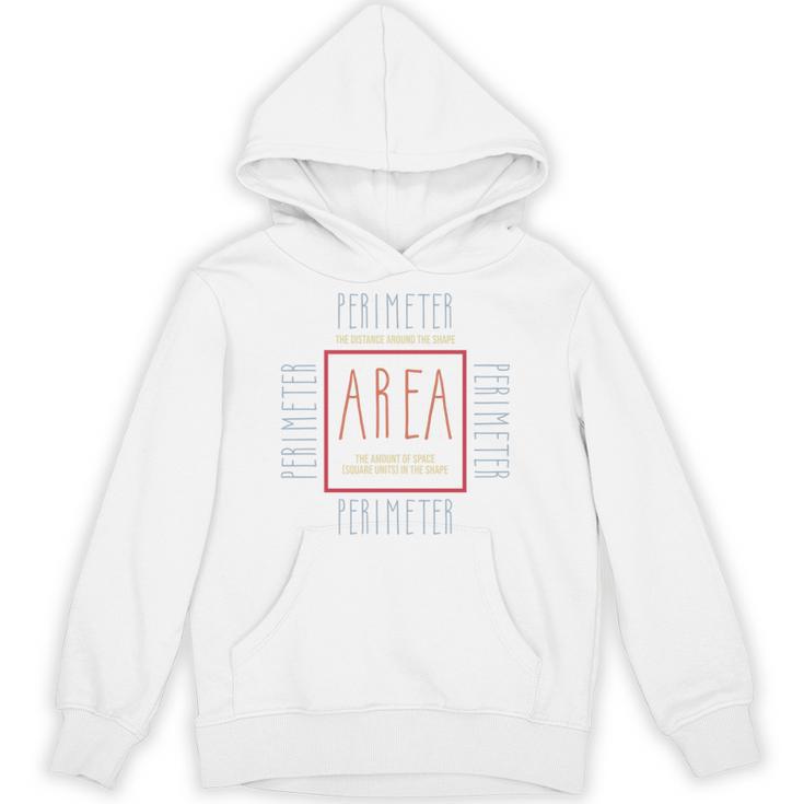 Math Teacher Area Perimeter Cool Math Math Teacher Unisex Hoodie