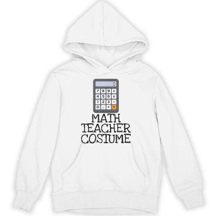 Math Teacher Costume Tshirt Halloween High School Calculator Unisex Hoodie