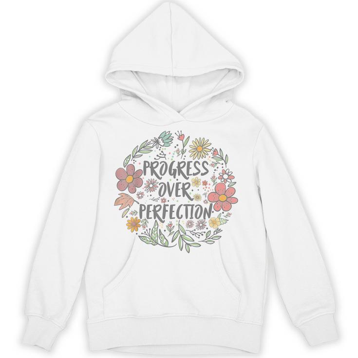 Motivational Progress Over Perfection Back To School Teacher Unisex Hoodie