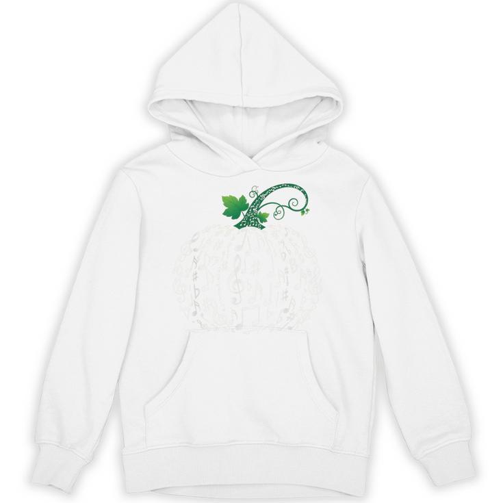 Music Notes Pumpkin Fall Music Teacher Unisex Hoodie