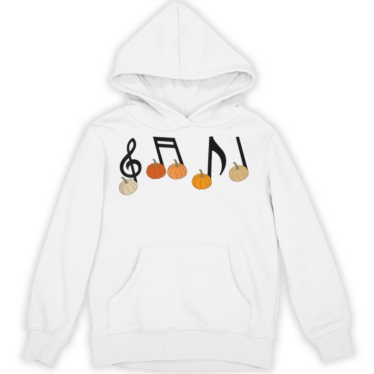 Music Notes Pumpkin Music Teacher Musician Fall Halloween Men Women Kids Unisex Hoodie