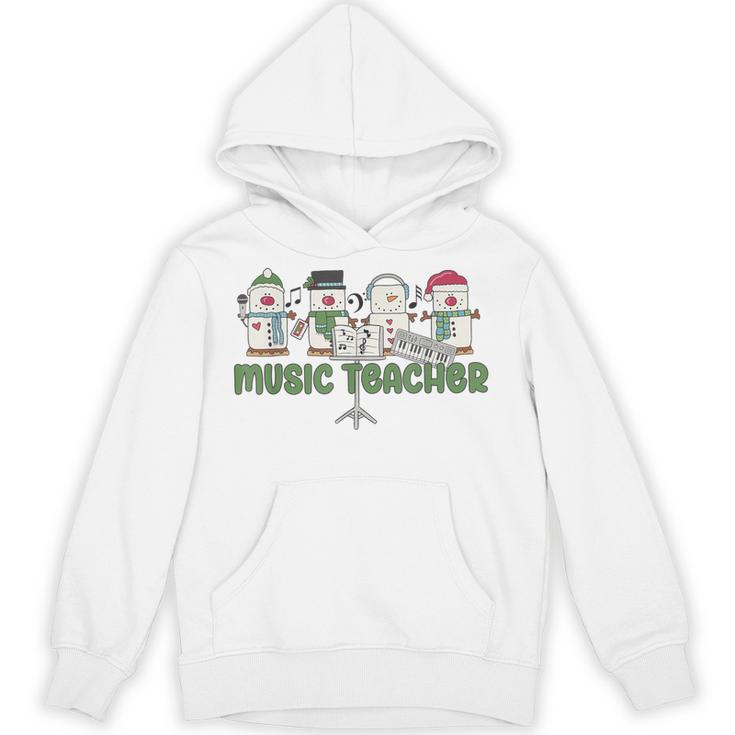 Music Teacher Christmas Holiday Wnter Music Instructor Unisex Hoodie