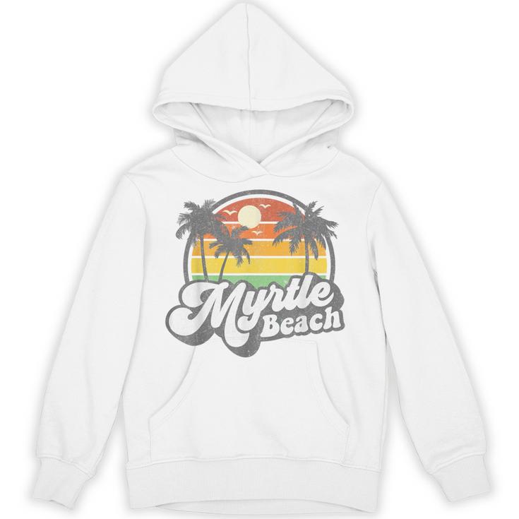 Myrtle Beach South Carolina Retro 70s Vintage Vacation Unisex Hoodie