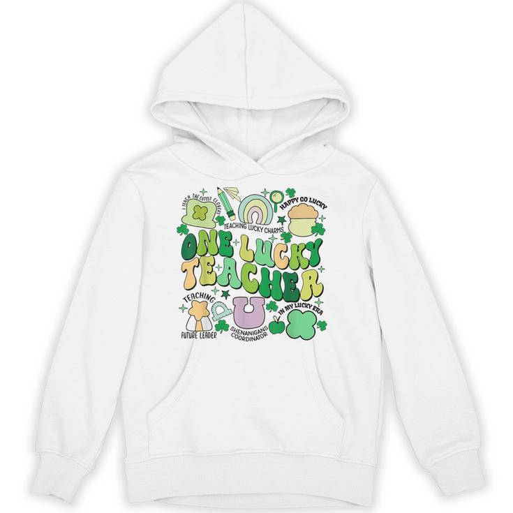 One Lucky Teacher St Patrick's Day Irish Teacher Lucky Era Unisex Hoodie