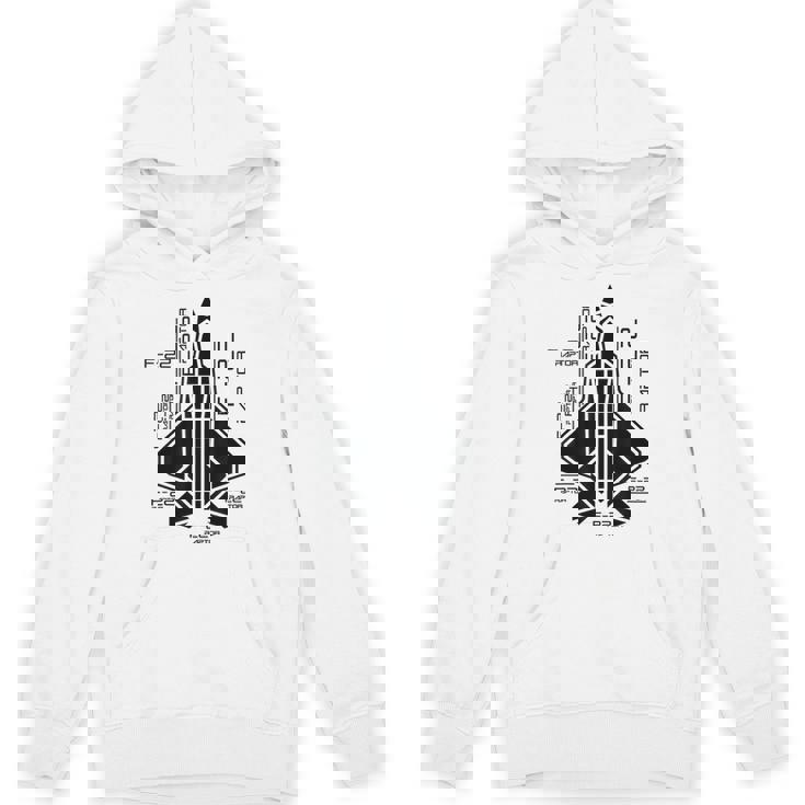 Raptor Airplane F-22 Jet Fighter Souvenir And Fighter Jet Unisex Hoodie