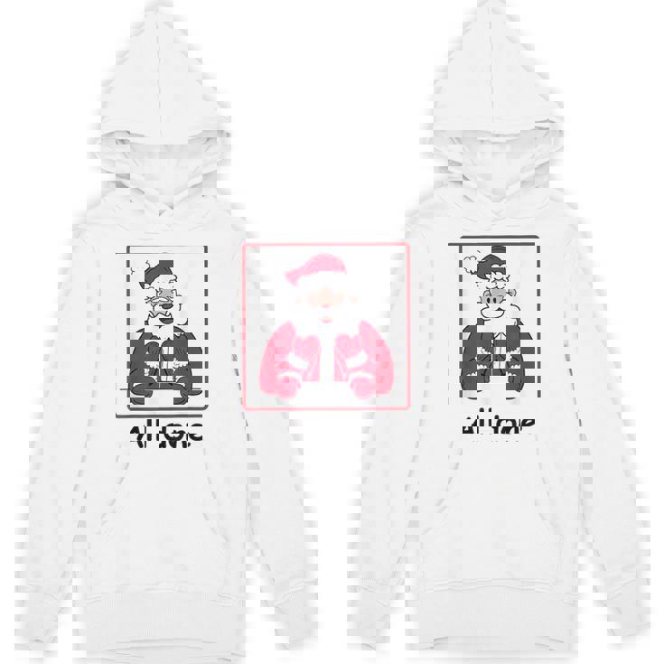 Retro All Done Christmas Special Ed Teacher Team Santa Women Unisex Hoodie