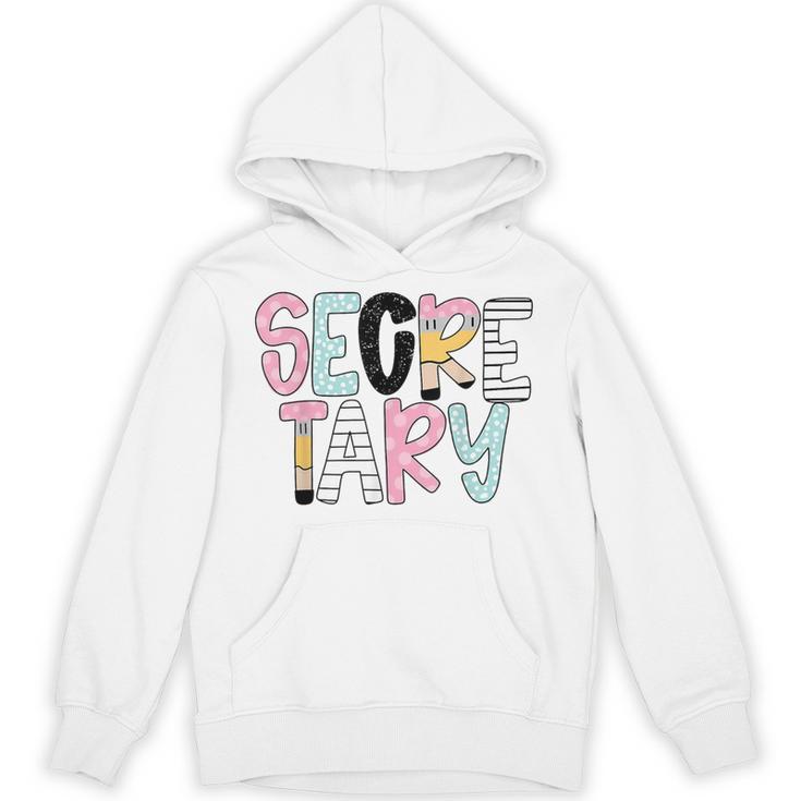 Retro Secretary Back To School Teacher Appreciation Unisex Hoodie