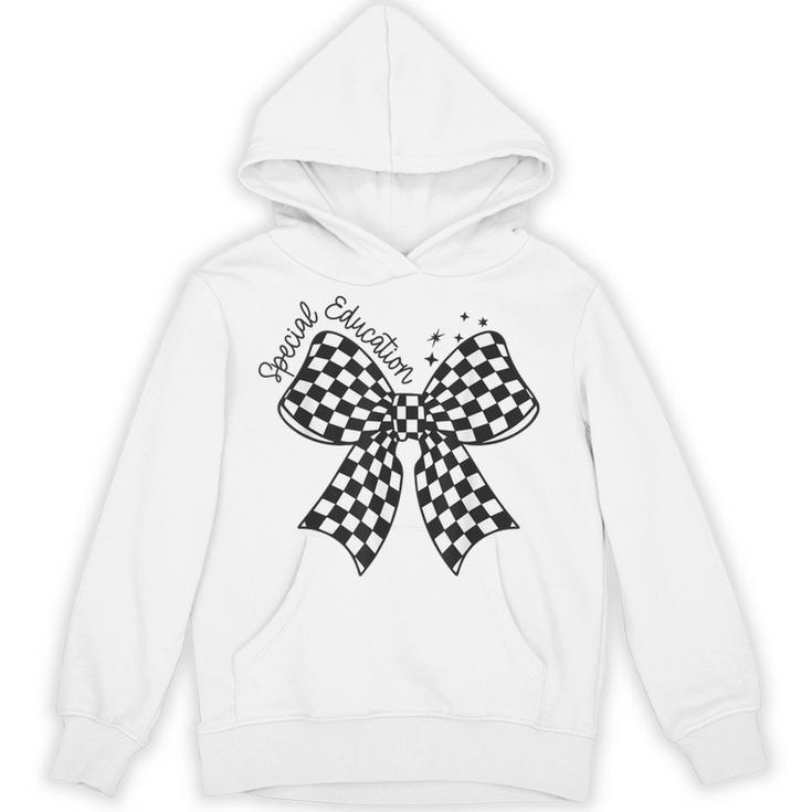 Retro Special Education Squad Coquette Bow SPED Teacher Unisex Hoodie