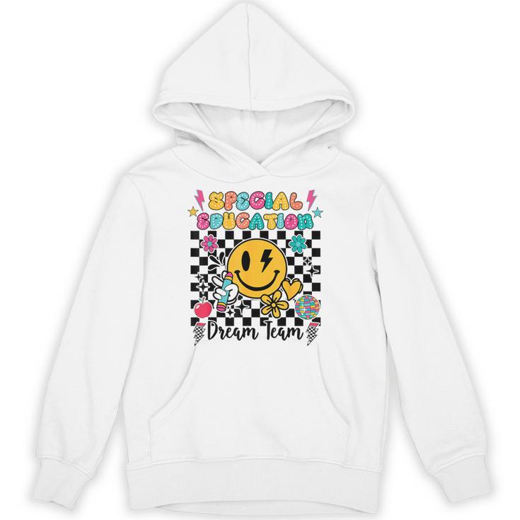 Retro Special Education Squad Groovy Dream Team Teacher Unisex Hoodie