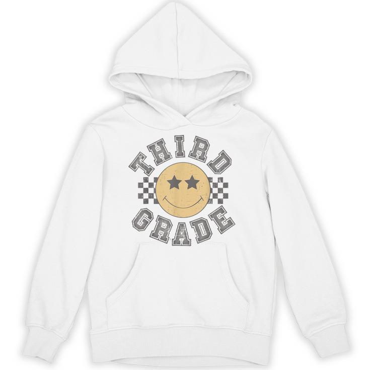 Retro Third Grade Teacher Student 1st Day Back To School Unisex Hoodie