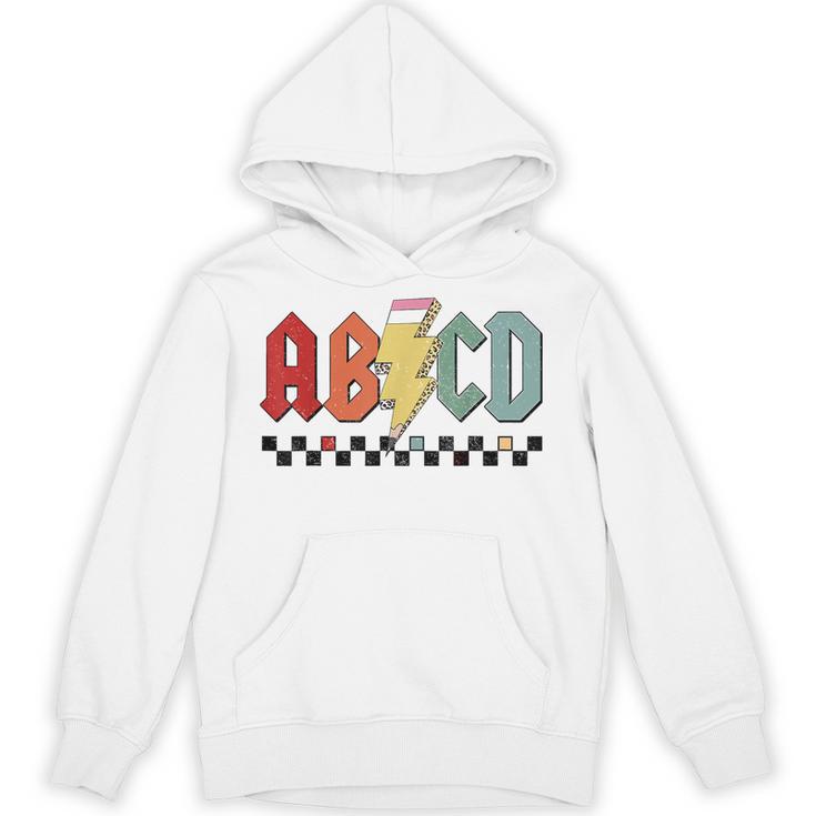Rock Abcd Back To School Abcd Preschool Teacher Appreciation Unisex Hoodie