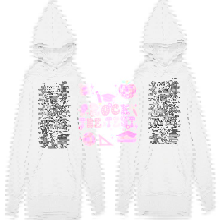 Rock The Test Testing Day Don&#x27;t Stress Do Your Best Teacher For Men Women Girls Kids Unisex Hoodie