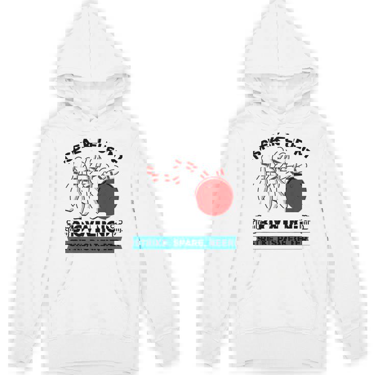 Strike スペア ビール ボウラー ボーリングボール 面白ボウリング パーカー