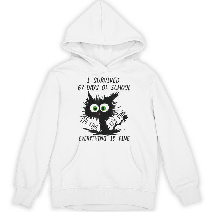 I Survived 67 Days Of School Teachers Students Humor Unisex Hoodie