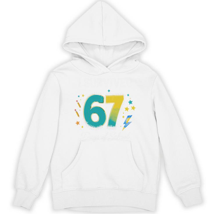 I Survived 67 Days Of School Teachers Students Meme Unisex Hoodie