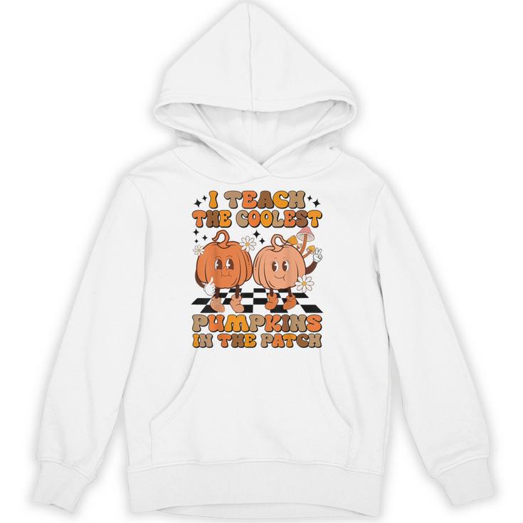 I Teach The Coolest Pumpkins In The Patch Teacher Halloween Unisex Hoodie