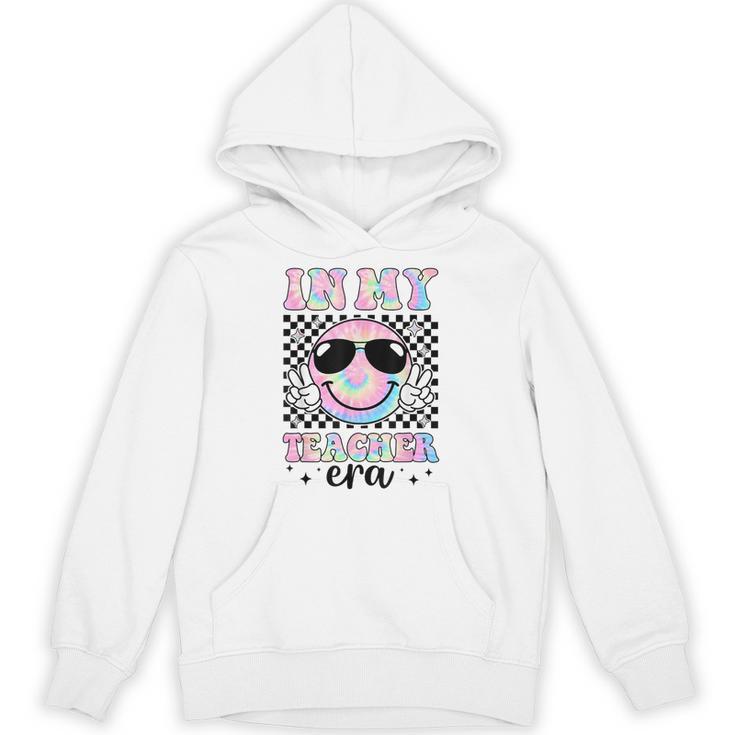 In My Teacher Era Groovy Tie Dye Back To School Cute Teacher Unisex Hoodie
