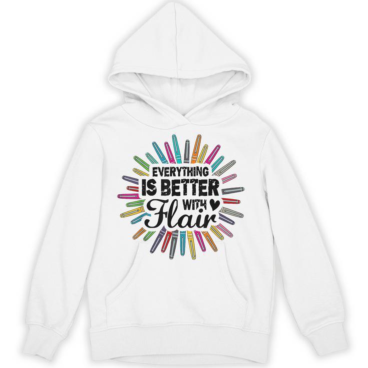 Teacher Flair Pen Art Lover School Supplies Unisex Hoodie