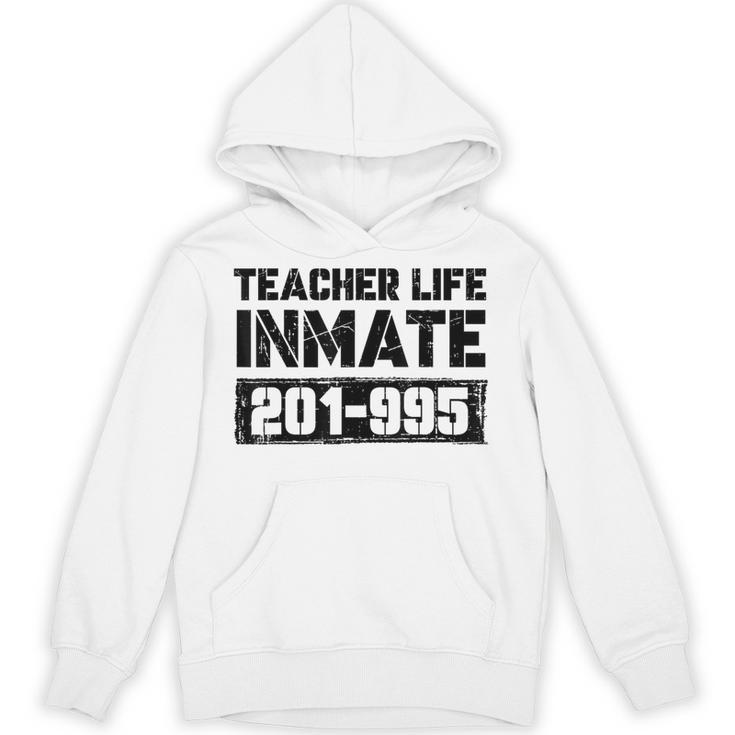 Teacher Life Jail Inmate Prisoner Halloween Costume Unisex Hoodie