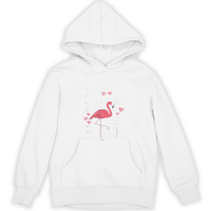This Teacher Loves Her Flock Flamingo Teacher Class Unisex Hoodie