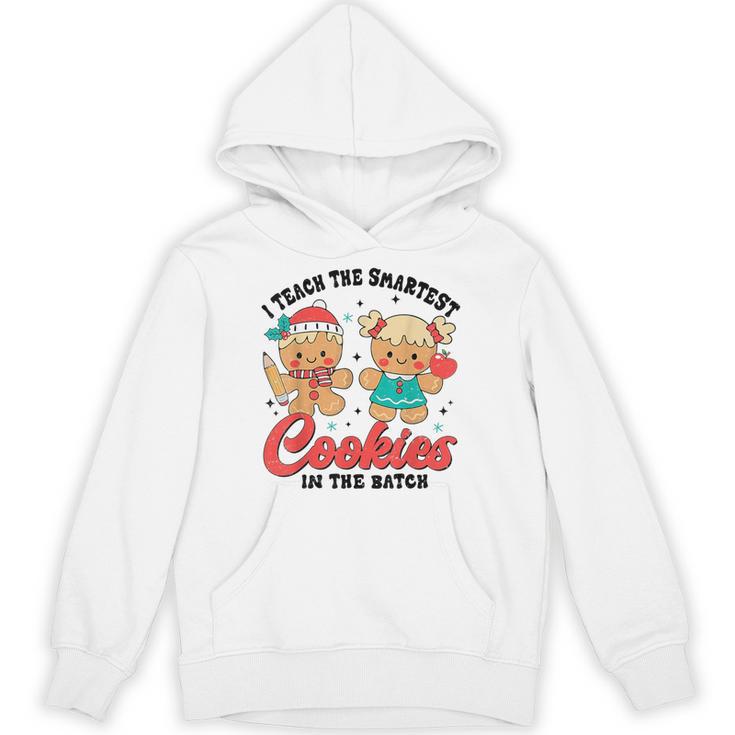 Teacher Of Smart Cookies Cute Gingerbread Teacher Christmas Unisex Hoodie