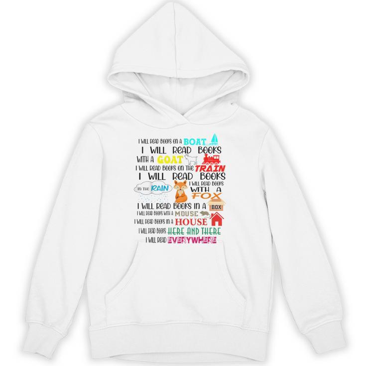 Teacher I Will Read Book On Boat Kids Women Bookworm Unisex Hoodie