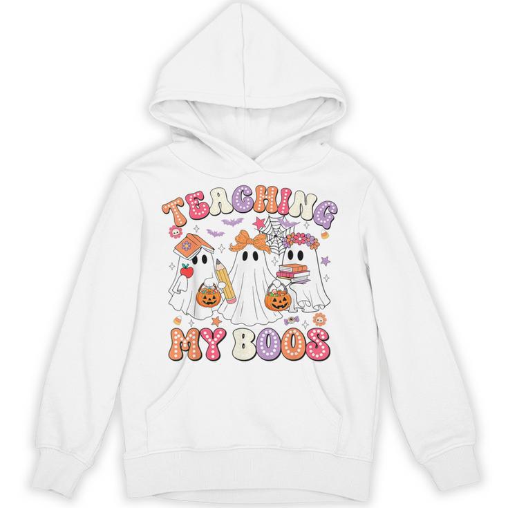 Teaching My Boos Cute Spooky Ghost Teacher Halloween Women Unisex Hoodie