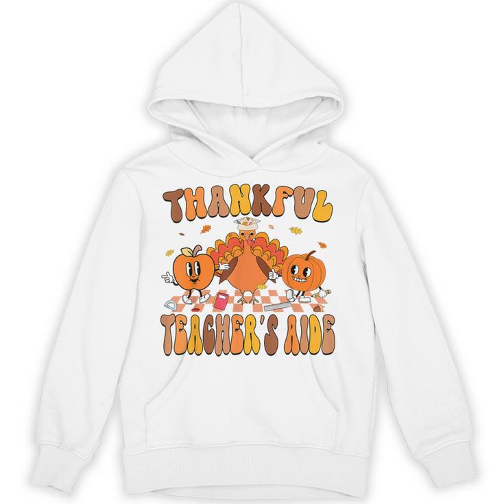 Thankful Teacher's Aide Thanksgiving Autumn Fall Women Men Unisex Hoodie