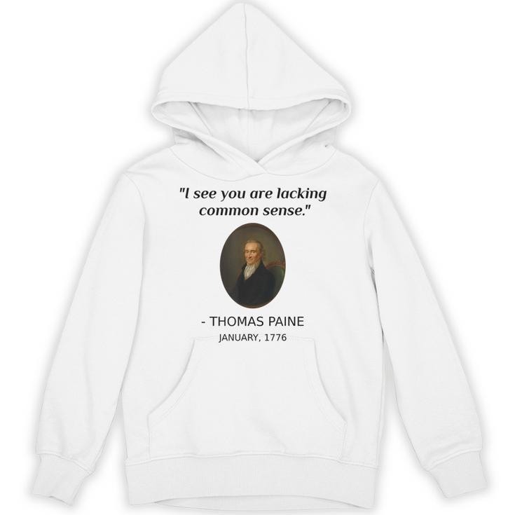 Thomas Paine Common Sense USA History Teacher Student Unisex Hoodie