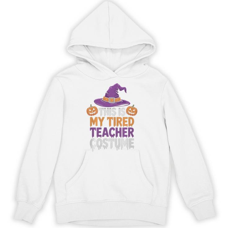 This Is My Tired Teacher Costume Halloween Premium Tri-Blend Unisex Hoodie