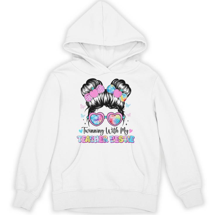 Twinning With My Teacher Bestie Twin Day Friends Teacher Unisex Hoodie