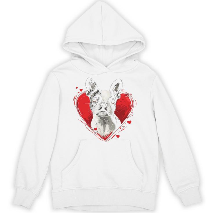 Valentine's Day Boston Terrier Dog Unisex Hoodie