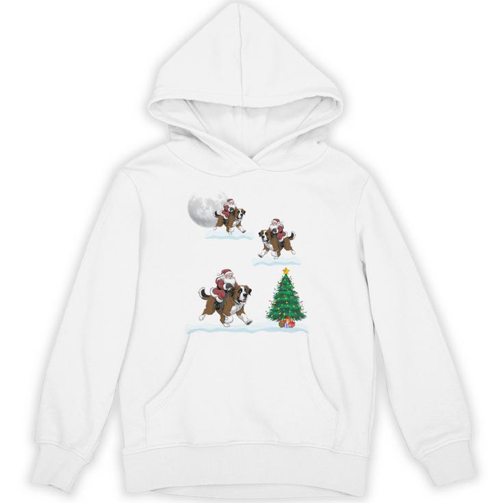 Xmas Lighting Tree Santa Riding Boston Terrier Christmas Unisex Hoodie, Boston Terrier Christmas Gifts, Boston Terrier Riding Gifts, trending gift
