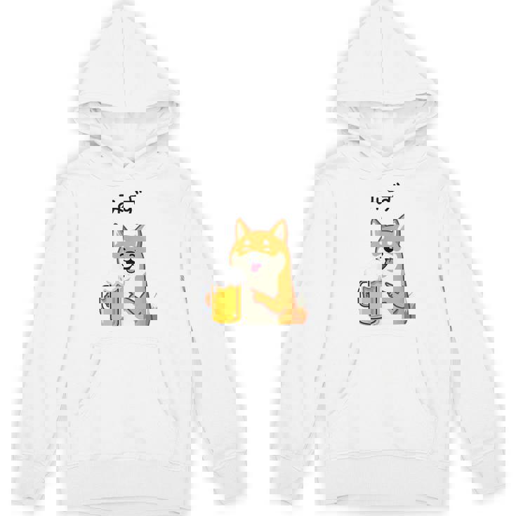 【みず】 柴犬 ビール 酒 生ビール 水 酒好き飲酒 おもしろ 面白い ネタ ウケ狙い お酒 パーカー