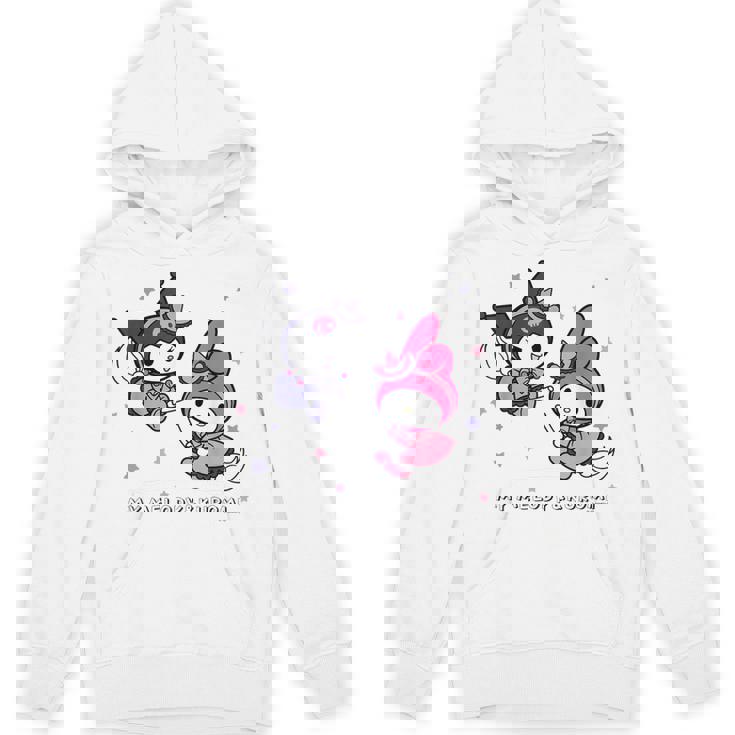 【ハロウィン特集】Usデザイン マイメロディ&クロミ 夜空 パーカー