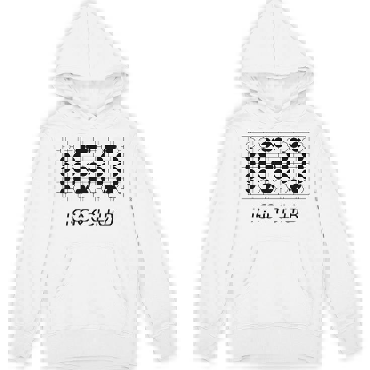 【バックプリント・背中側】囲碁 Igo 碁石 黒白 棋士【部活】クラブ【変なtシャツ屋さん】碁盤 おしゃれ 面白い 長袖tシャツ パーカー