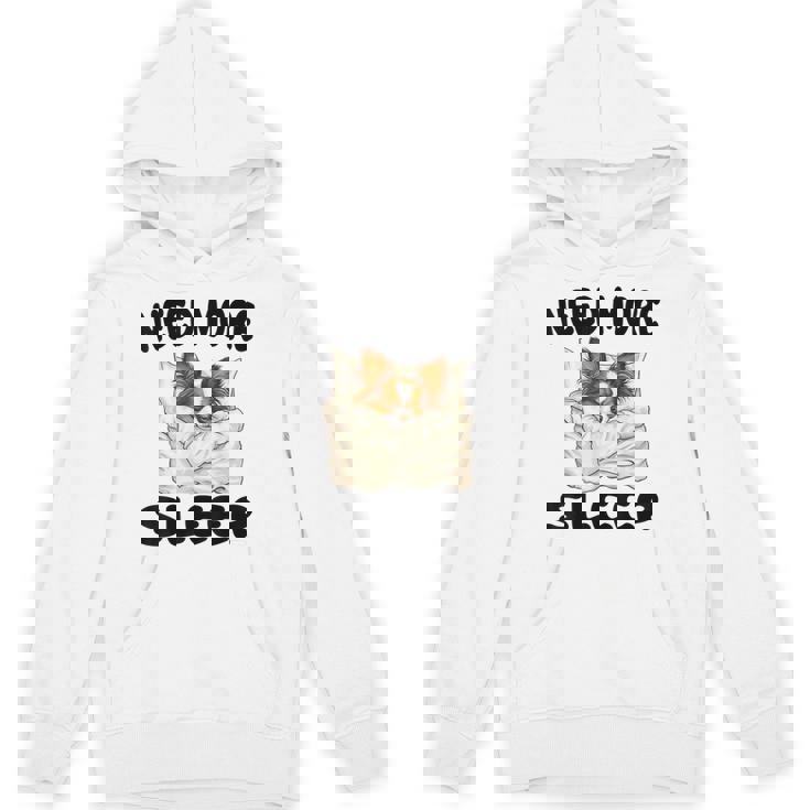 かわいいパピヨンドッグは睡眠パジャマナイトガウンが必要です パーカー