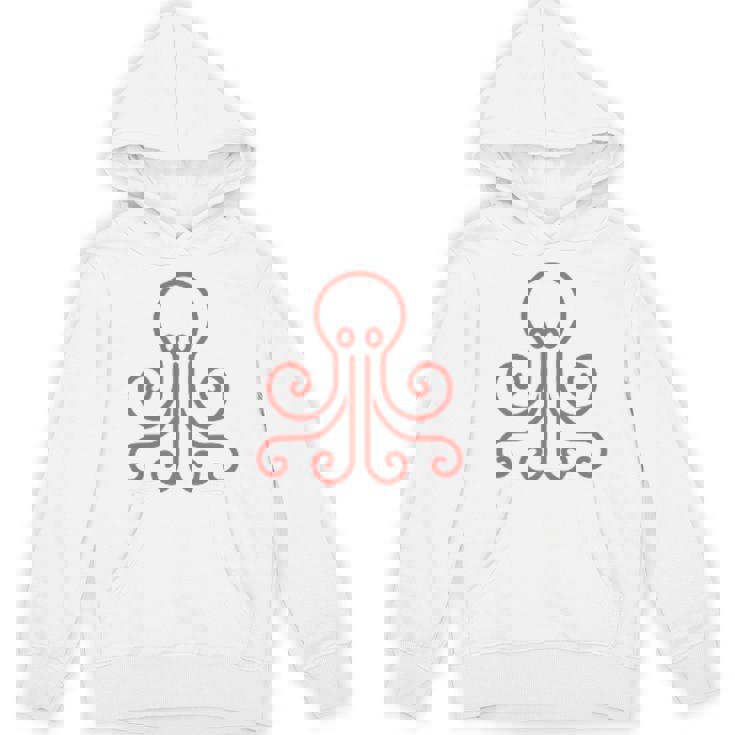 イカ 動物 面白い小さなタコ シンプルなイカ パーカー