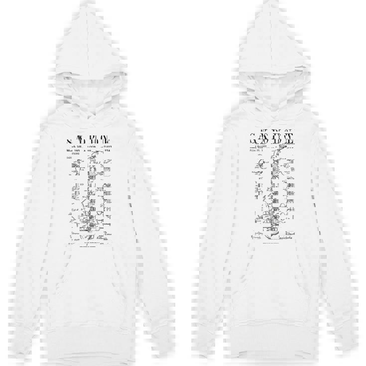 サックス オールド ヴィンテージ 特許 図面 プリント パーカー