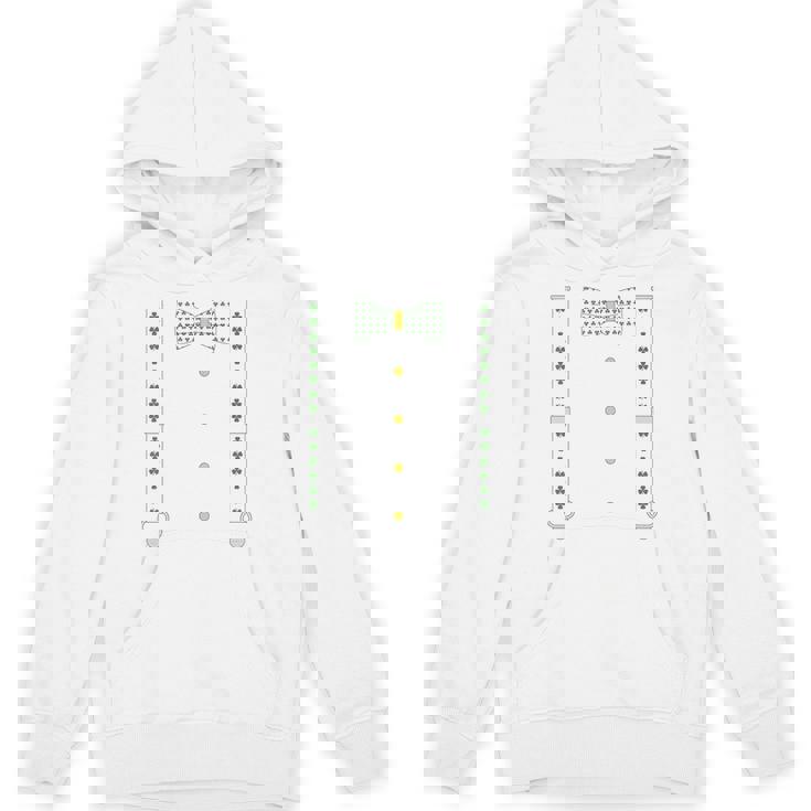 シャムロック 蝶ネクタイ & サスペンダー セントパトリックデー コスチューム パーカー