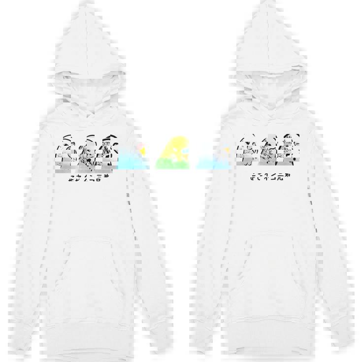 セキセイインコ 三兄弟 インコ 鳥 かわいい イラスト 手書き セキセイインコ 好き 鳥好き おもしろ 長袖tシャツ パーカー