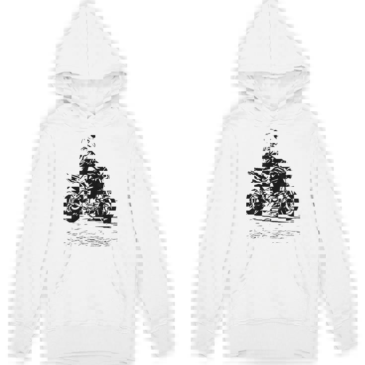 バイク オリジナル作品 タトゥーバイカーv650-Twin Cafe パーカー