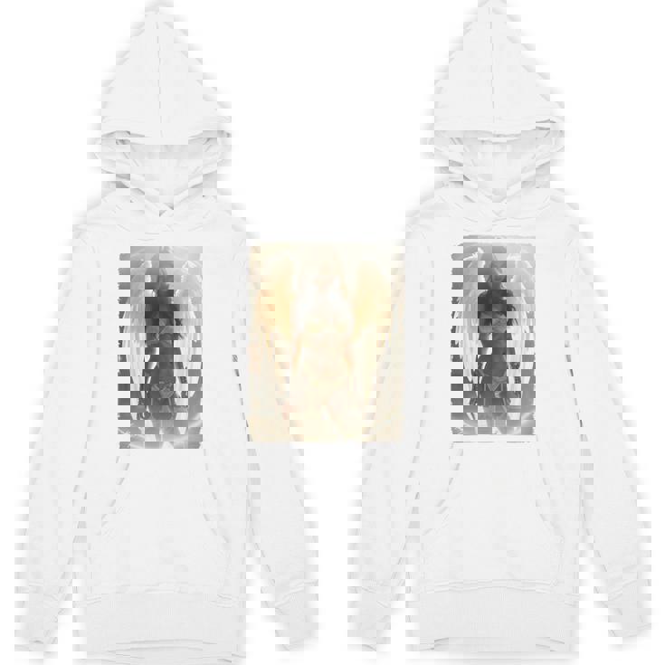 バックプリントtシャツ セクシーなブルネットエンジェルピンナップガール 長袖tシャツ パーカー