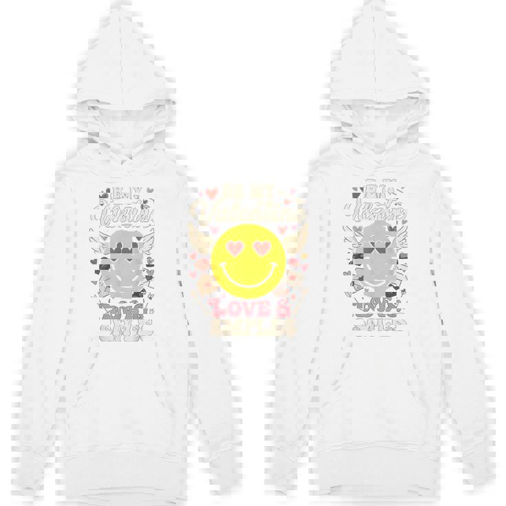 バレンタイン スマイルフェイス ハート 翼 かわいい 愛 チョコレート パーカー