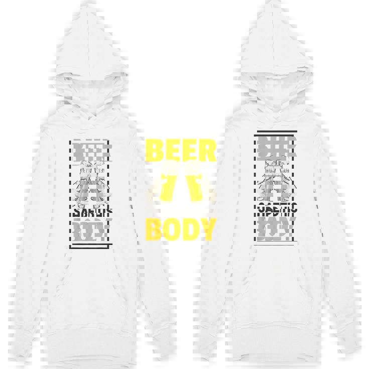 ビールがこの体を作る 面白いビール腹 パーカー