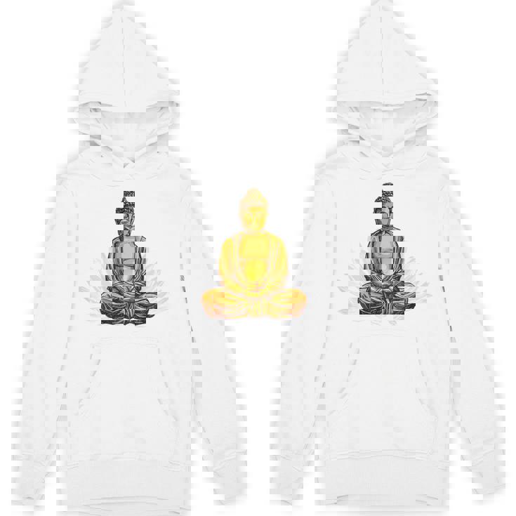 ブッダ 国際ヨガデー バックプリント パーカー